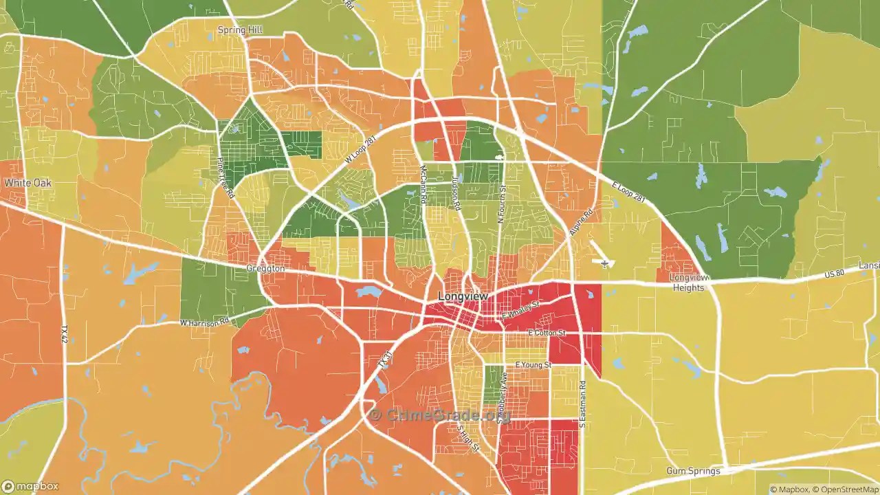 The Safest and Most Dangerous Places in Longview, TX Crime Maps and
