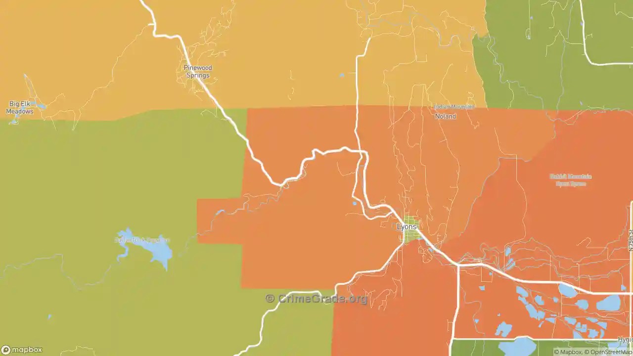 The Safest and Most Dangerous Places in Lyons, CO Crime Maps and