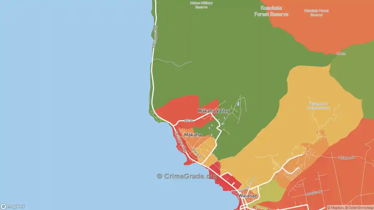The Safest and Most Dangerous Places in Makaha, HI Crime Maps and