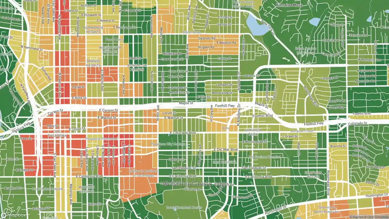 The Safest and Most Dangerous Places in Mid Central, Pasadena, CA
