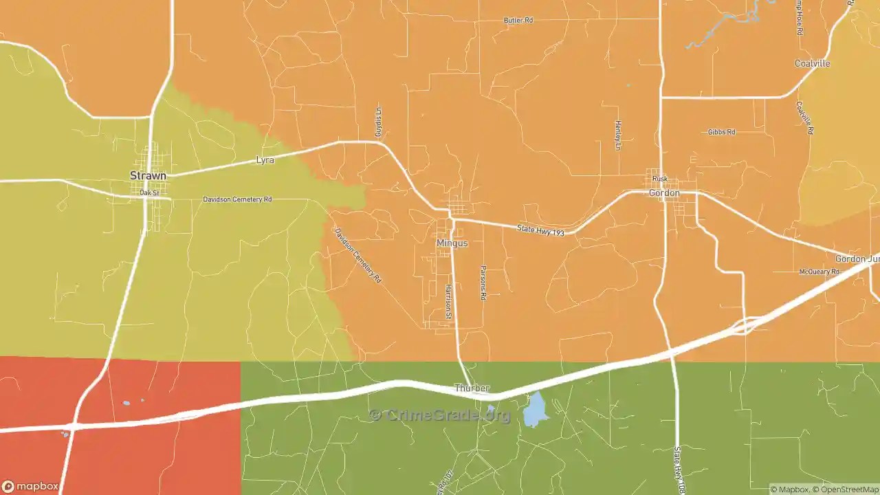 The Safest and Most Dangerous Places in Mingus, TX Crime Maps and