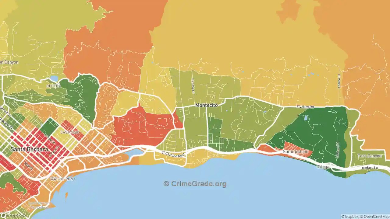 The Safest and Most Dangerous Places in Montecito, CA Crime Maps and