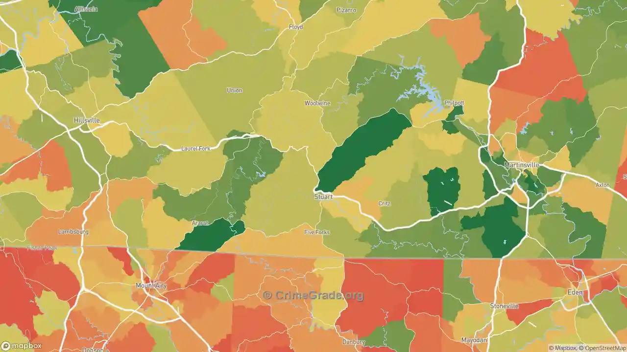 The Safest and Most Dangerous Places in Patrick County, VA Crime Maps