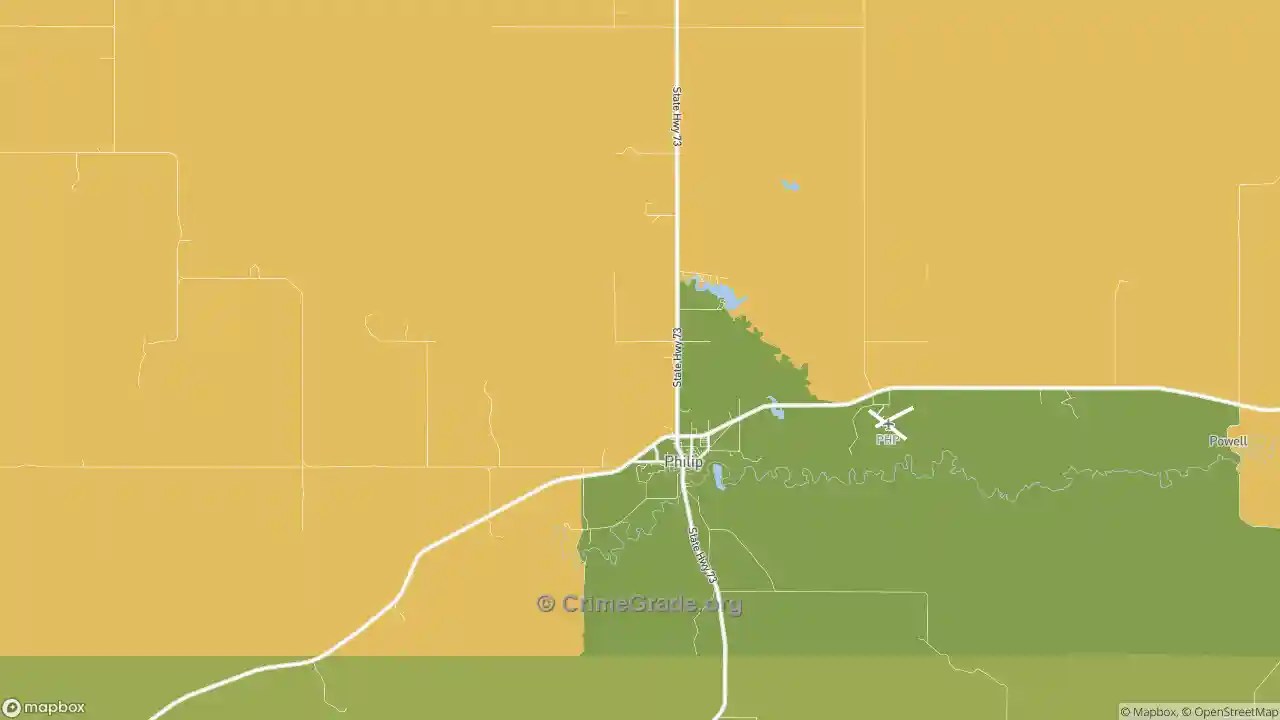 The Safest and Most Dangerous Places in Philip, SD Crime Maps and