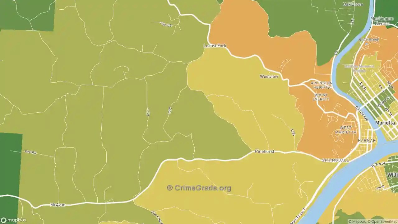 The Safest and Most Dangerous Places in Pinehurst, OH Crime Maps and