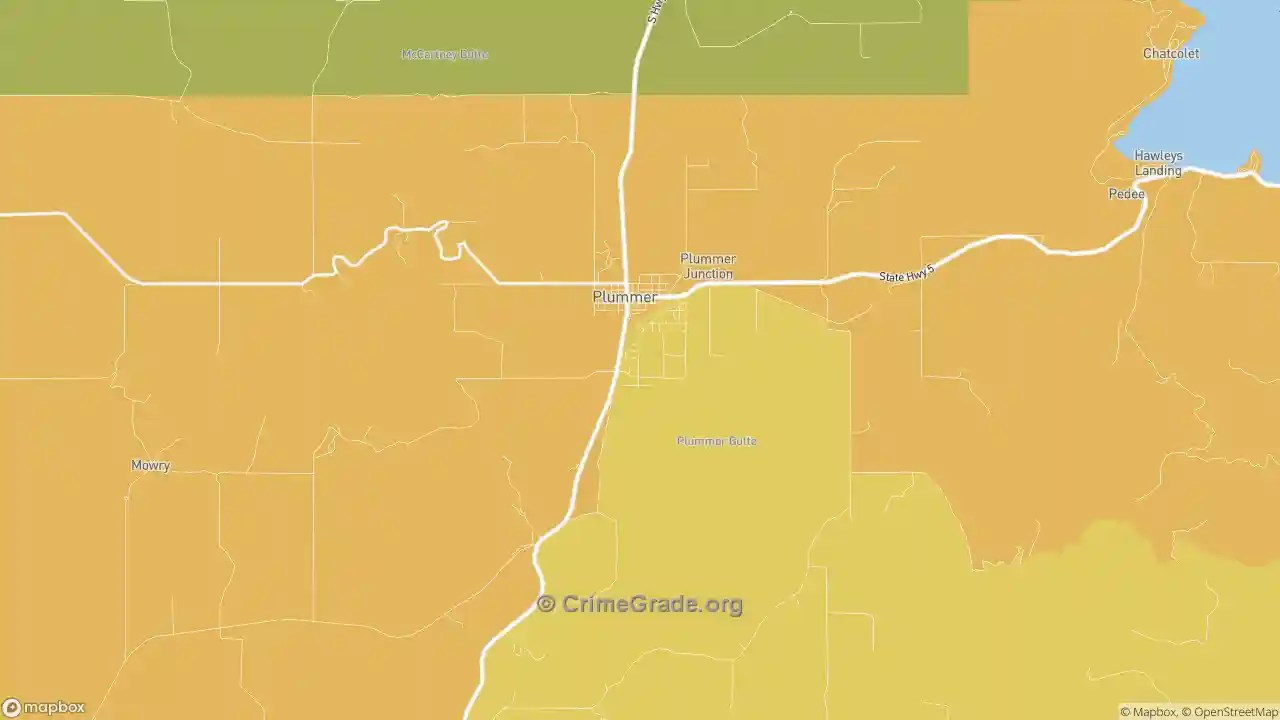 The Safest and Most Dangerous Places in Plummer, ID Crime Maps and