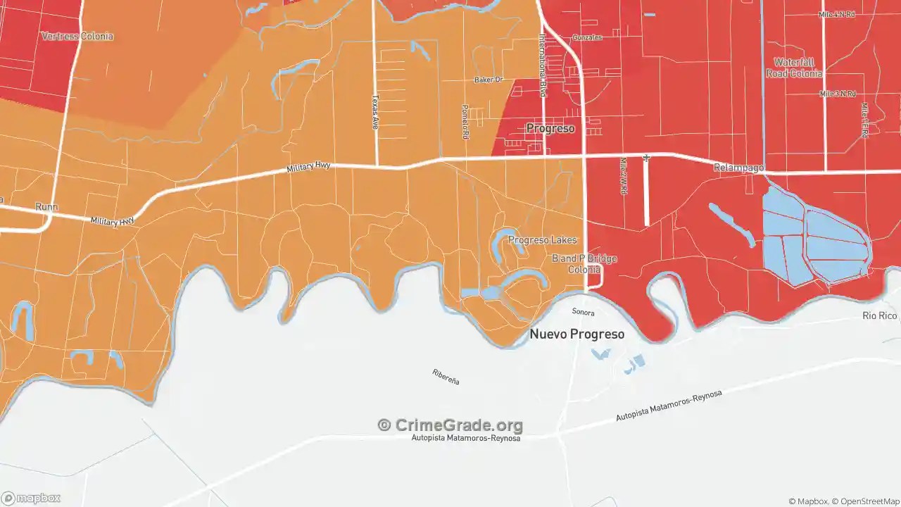 The Safest and Most Dangerous Places in Progreso Lakes, TX Crime Maps
