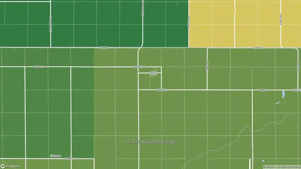 The Safest and Most Dangerous Places in Rake, IA Crime Maps and