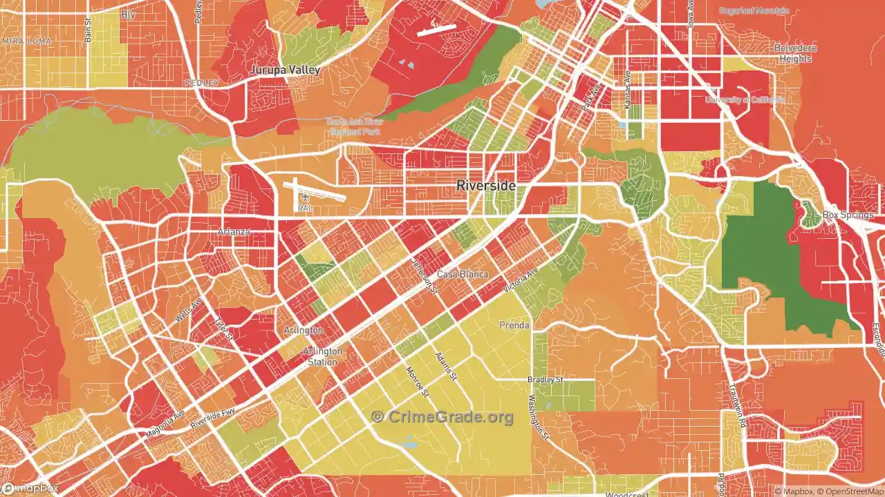 The Safest and Most Dangerous Places in Riverside, CA Crime Maps and