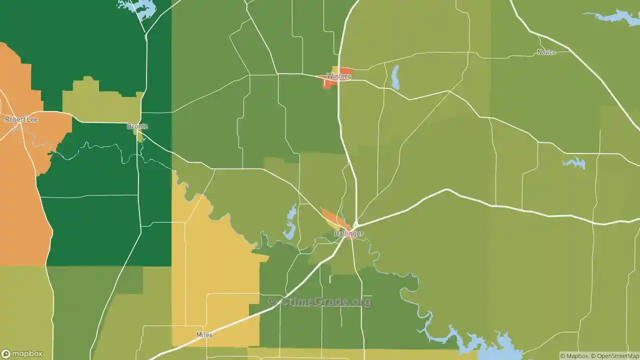 The Safest and Most Dangerous Places in Runnels County, TX Crime Maps
