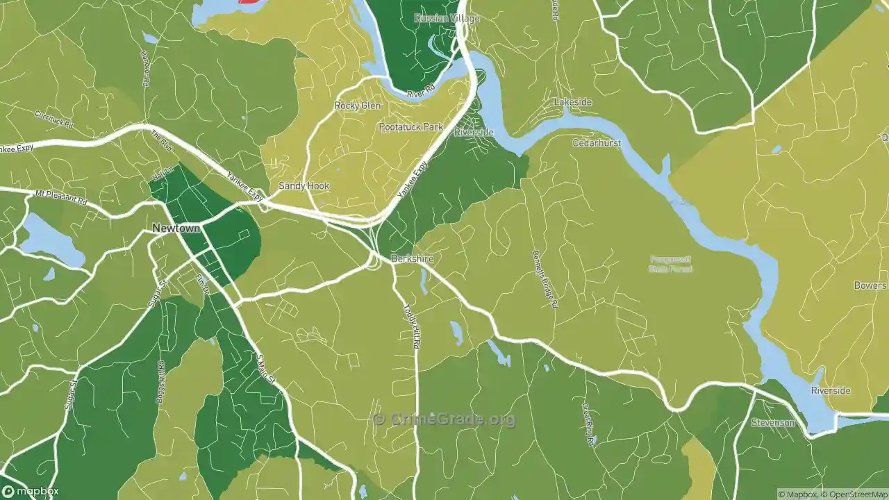 The Safest and Most Dangerous Places in Sandy Hook, CT Crime Maps and