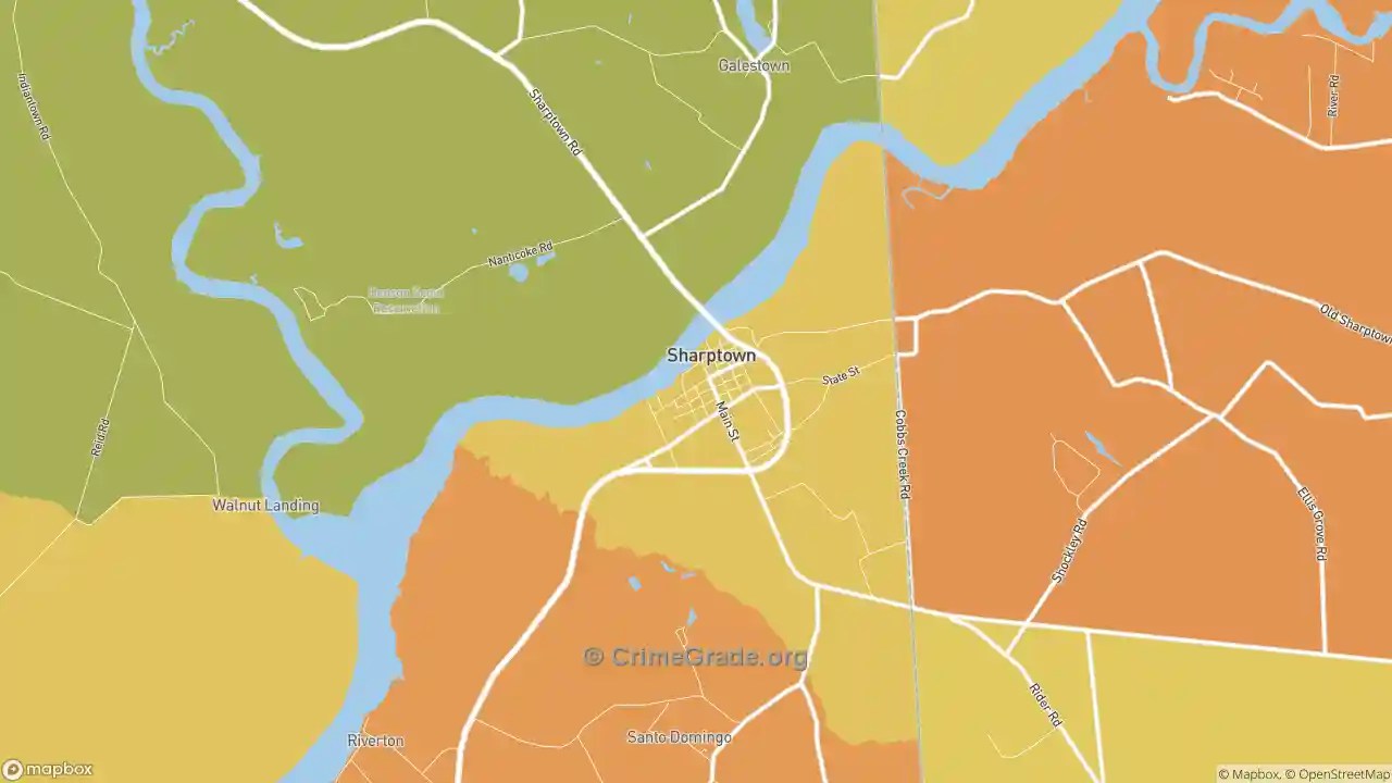 The Safest and Most Dangerous Places in Sharptown, MD Crime Maps and