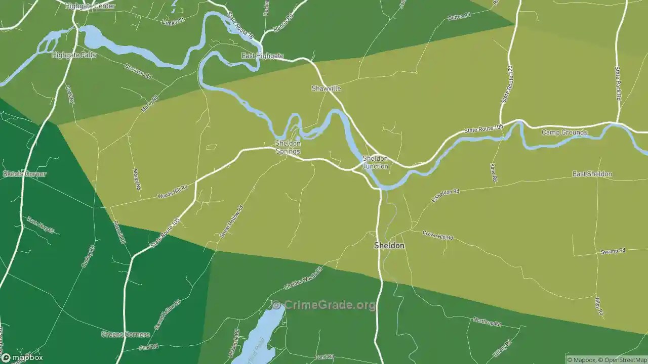 The Safest and Most Dangerous Places in Sheldon, VT Crime Maps and