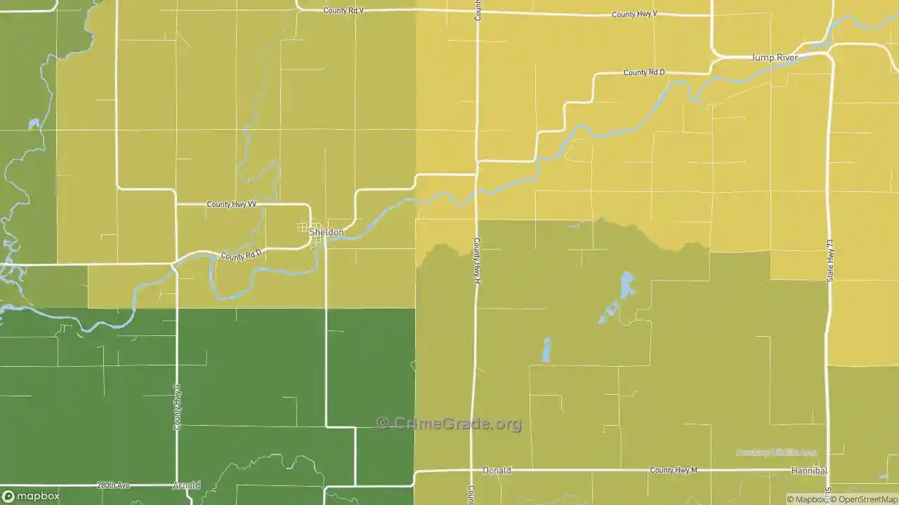 The Safest and Most Dangerous Places in Sheldon, WI Crime Maps and