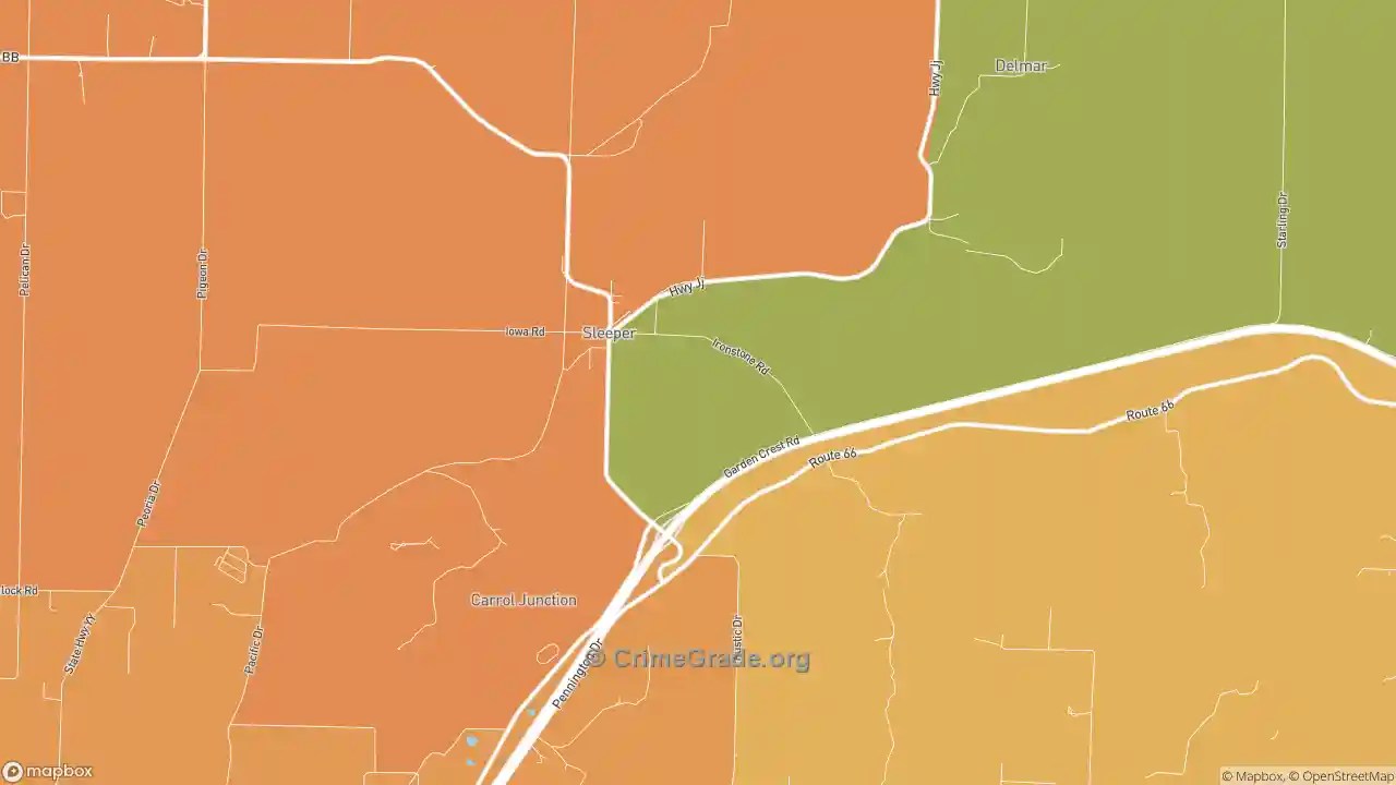 The Safest and Most Dangerous Places in Sleeper, MO Crime Maps and Statistics