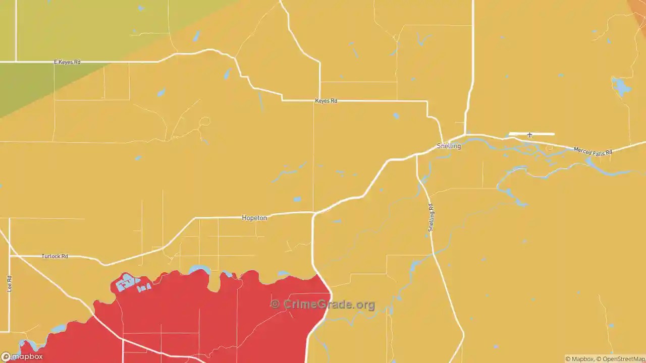The Safest and Most Dangerous Places in Snelling, CA Crime Maps and