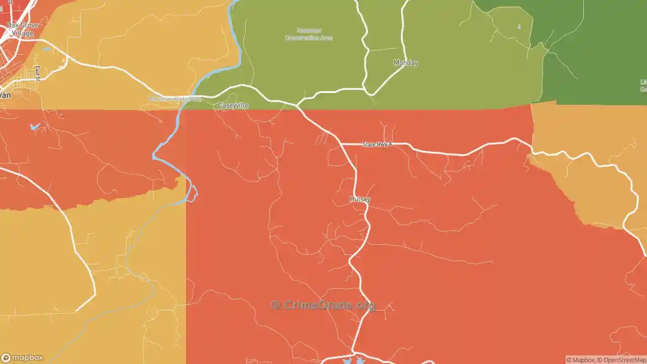 The Safest and Most Dangerous Places in Spring Bluff, MO Crime Maps