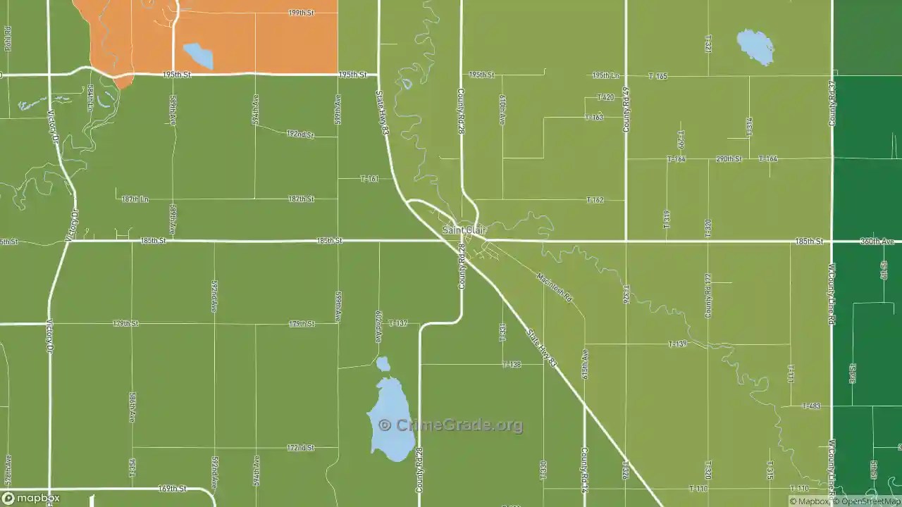 The Safest and Most Dangerous Places in St. Clair, MN Crime Maps and