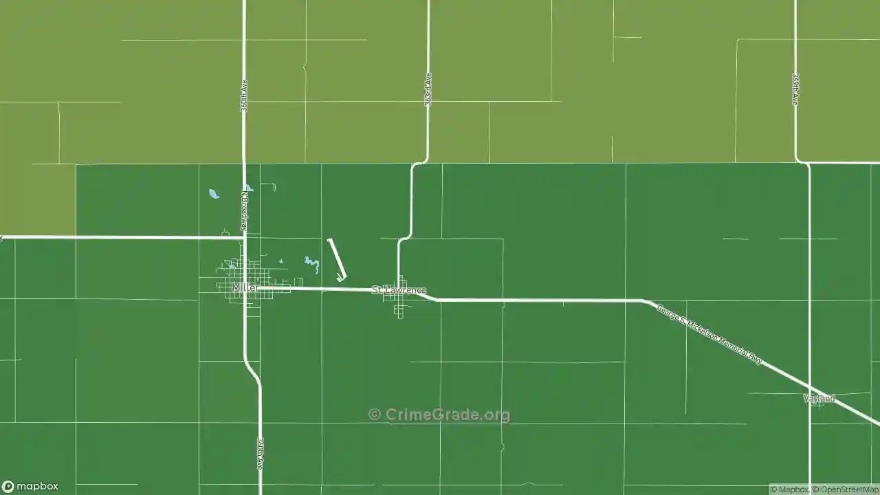 The Safest and Most Dangerous Places in St. Lawrence, SD Crime Maps