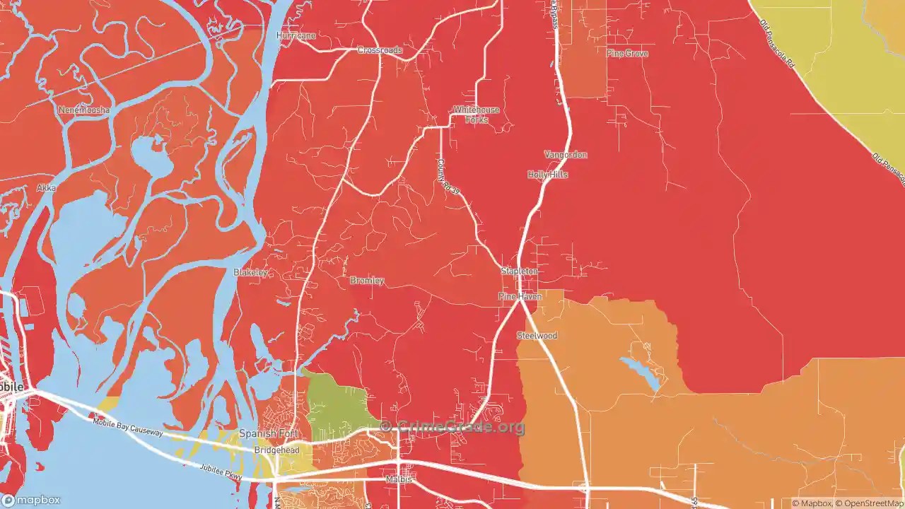 The Safest and Most Dangerous Places in Stapleton, AL Crime Maps and Statistics