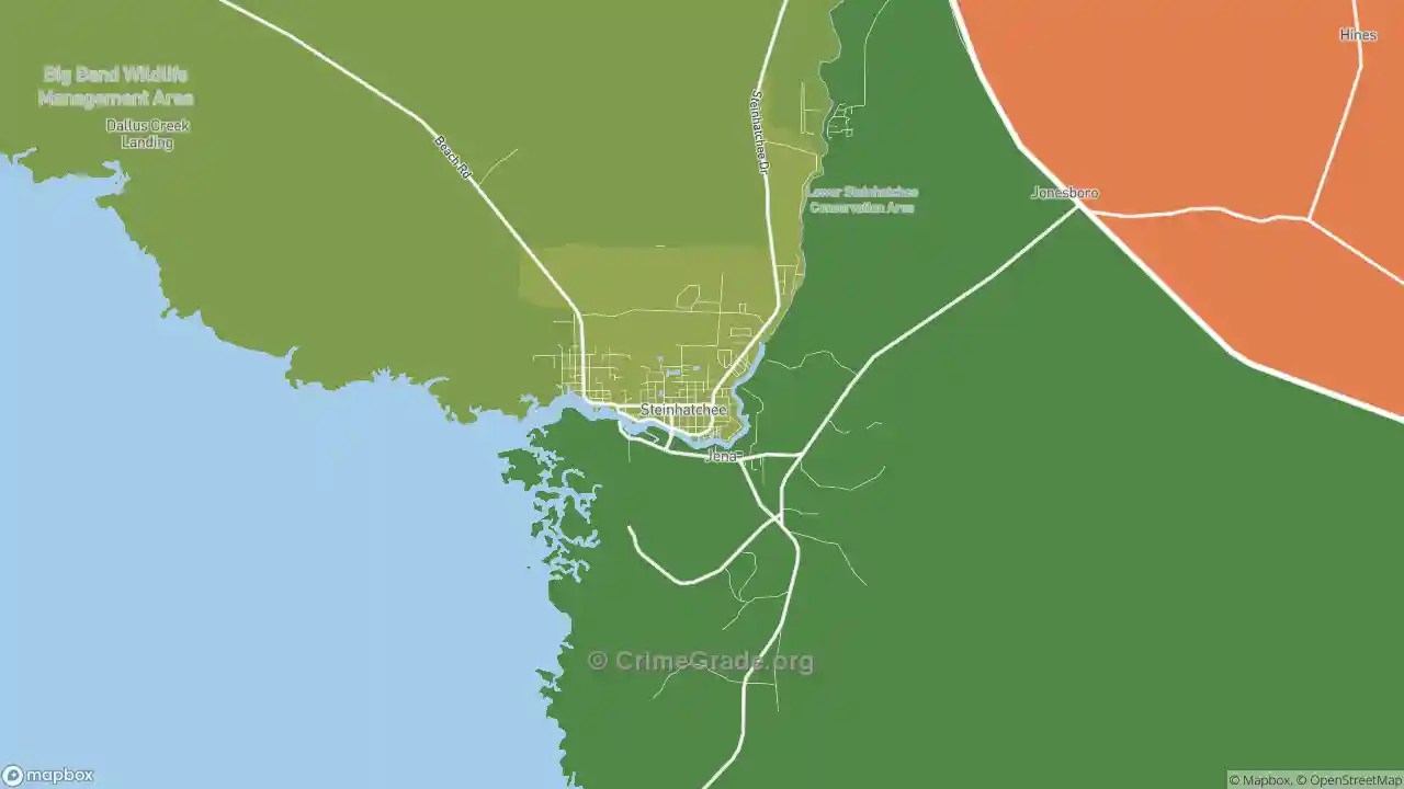 The Safest and Most Dangerous Places in Steinhatchee, FL Crime Maps