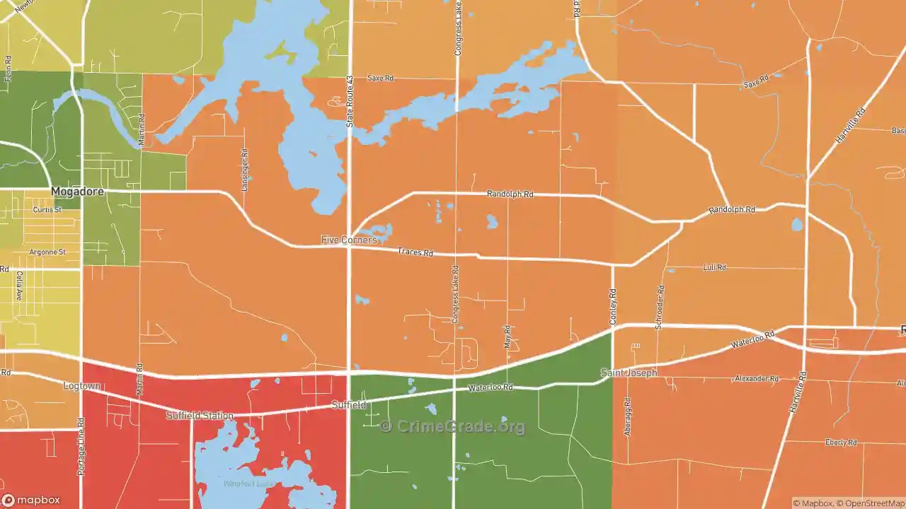 The Safest and Most Dangerous Places in Suffield, OH Crime Maps and