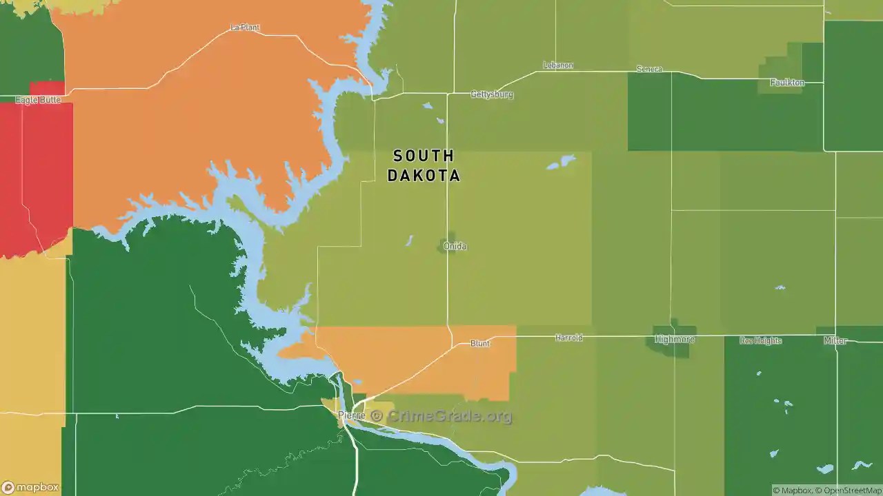 The Safest and Most Dangerous Places in Sully County, SD Crime Maps
