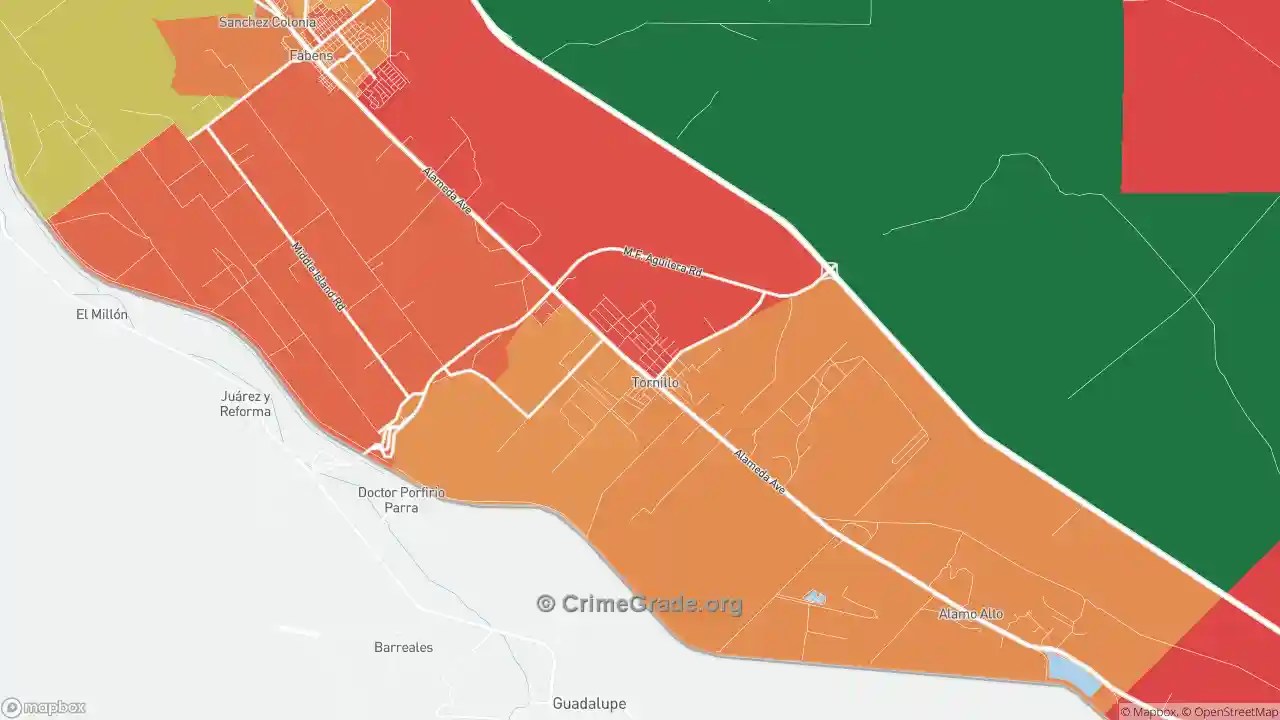 The Safest and Most Dangerous Places in Tornillo, TX Crime Maps and
