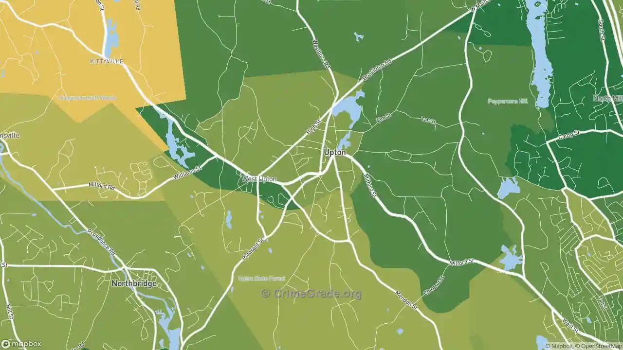 The Safest and Most Dangerous Places in Upton, MA Crime Maps and