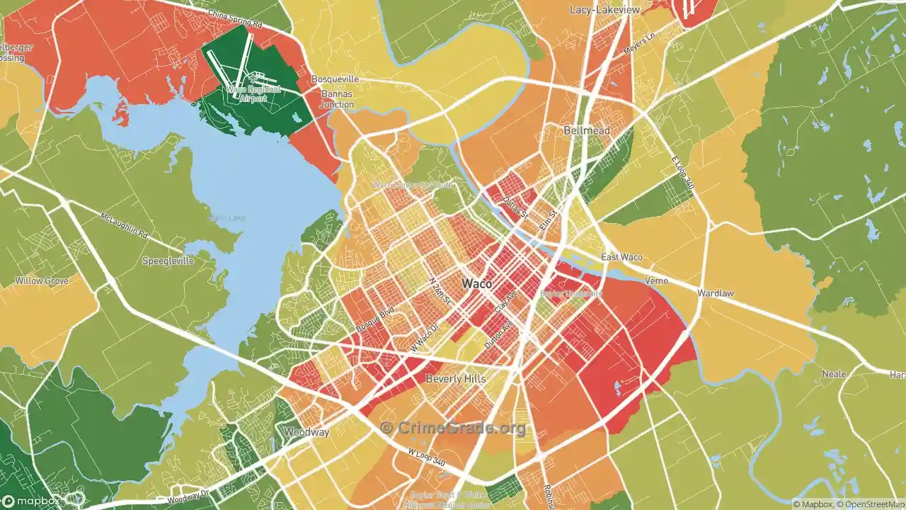 The Safest and Most Dangerous Places in Waco, TX Crime Maps and