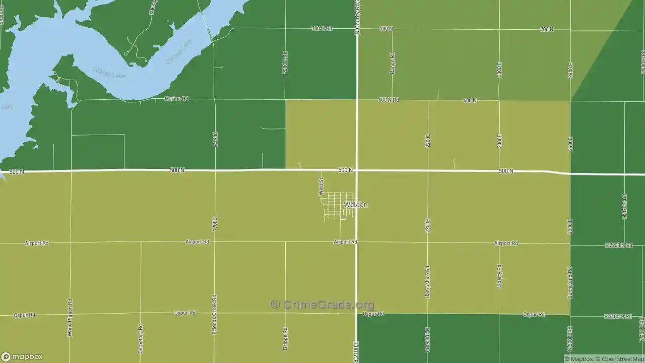 The Safest and Most Dangerous Places in Weldon, IL Crime Maps and