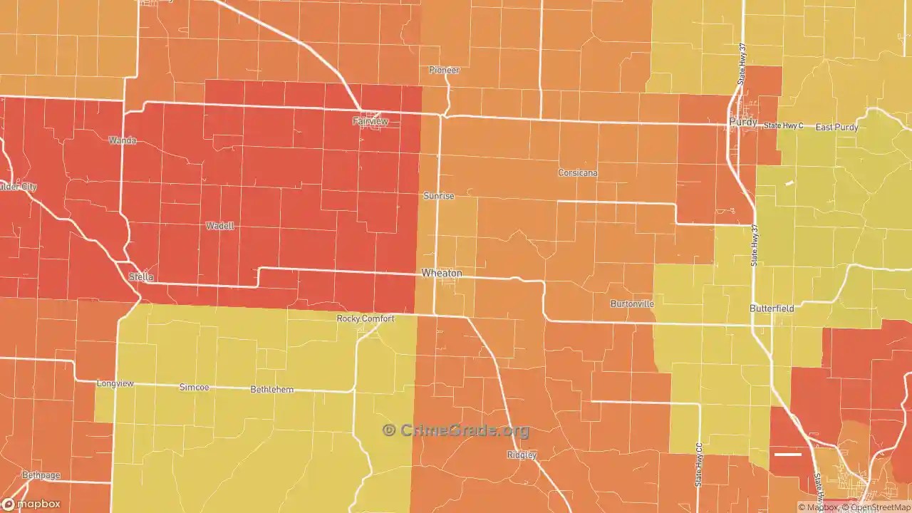 The Safest and Most Dangerous Places in Wheaton, MO Crime Maps and
