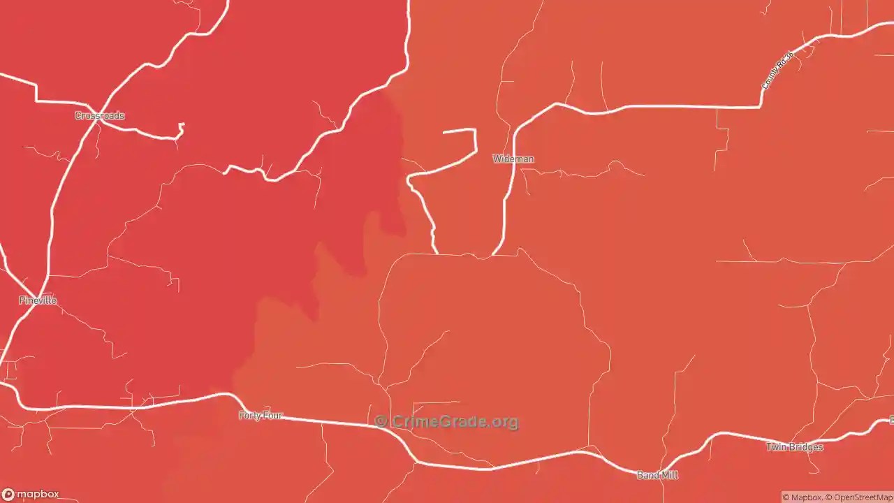 The Safest and Most Dangerous Places in Wideman, AR Crime Maps and