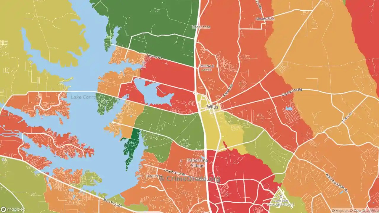 The Safest and Most Dangerous Places in Willis, TX Crime Maps and