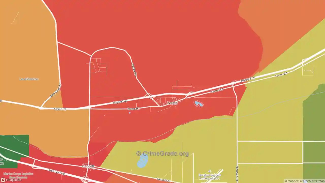 The Safest and Most Dangerous Places in Yermo, CA Crime Maps and