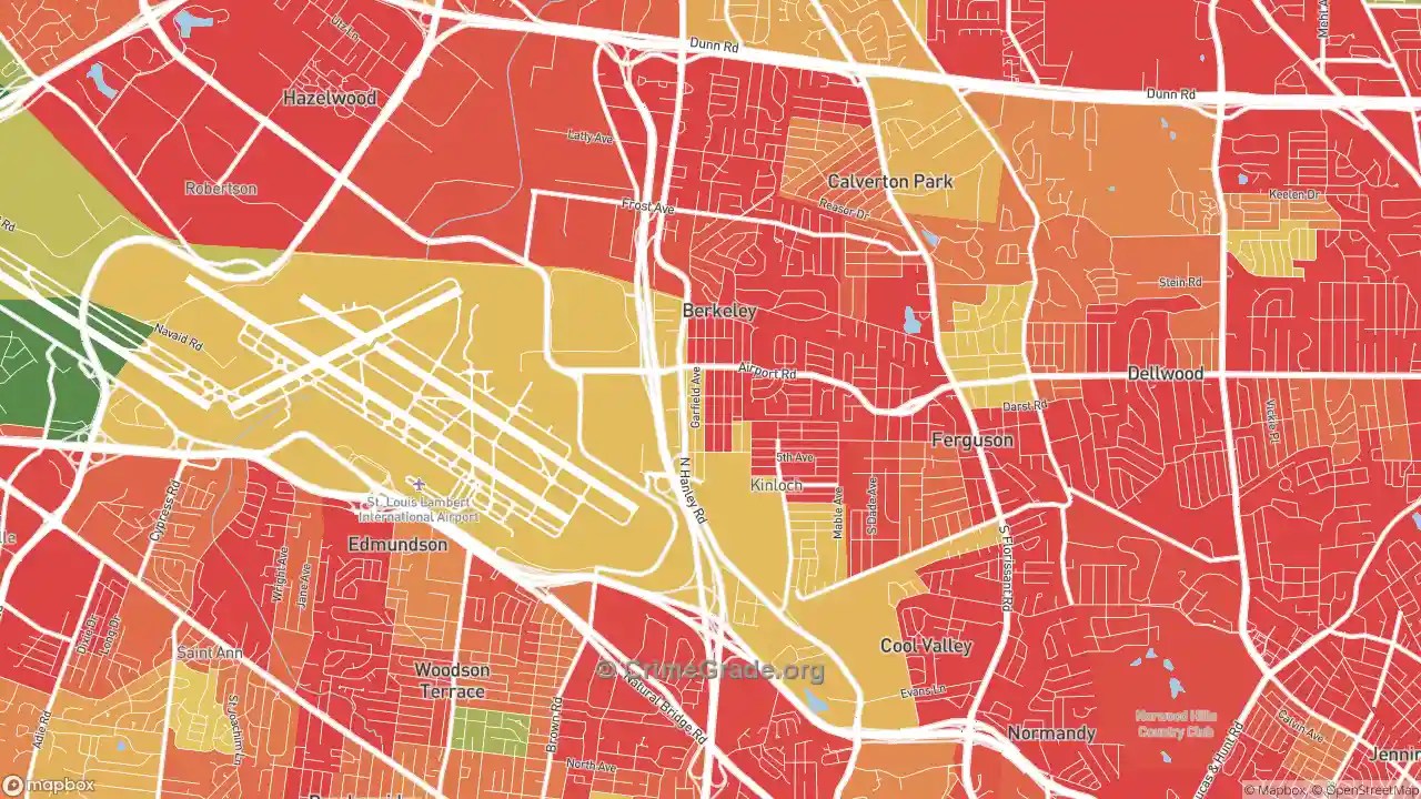 Berkeley, MO Violent Crime Rates and Maps