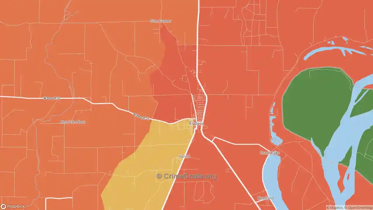 Eudora, AR Violent Crime Rates and Maps
