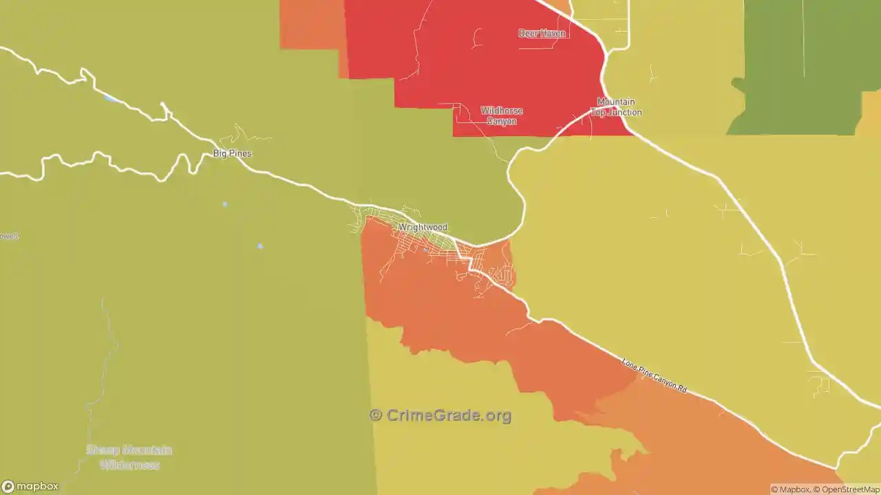 Wrightwood, CA Violent Crime Rates and Maps