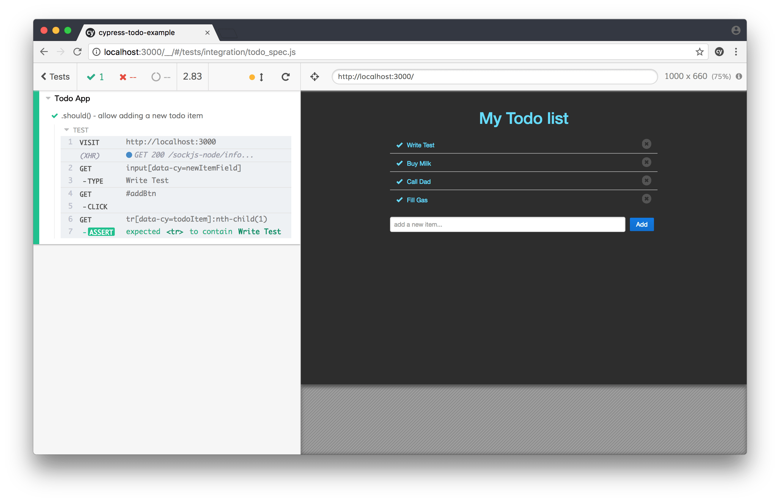 Cypress Write Automated Tests to Validate  Applications