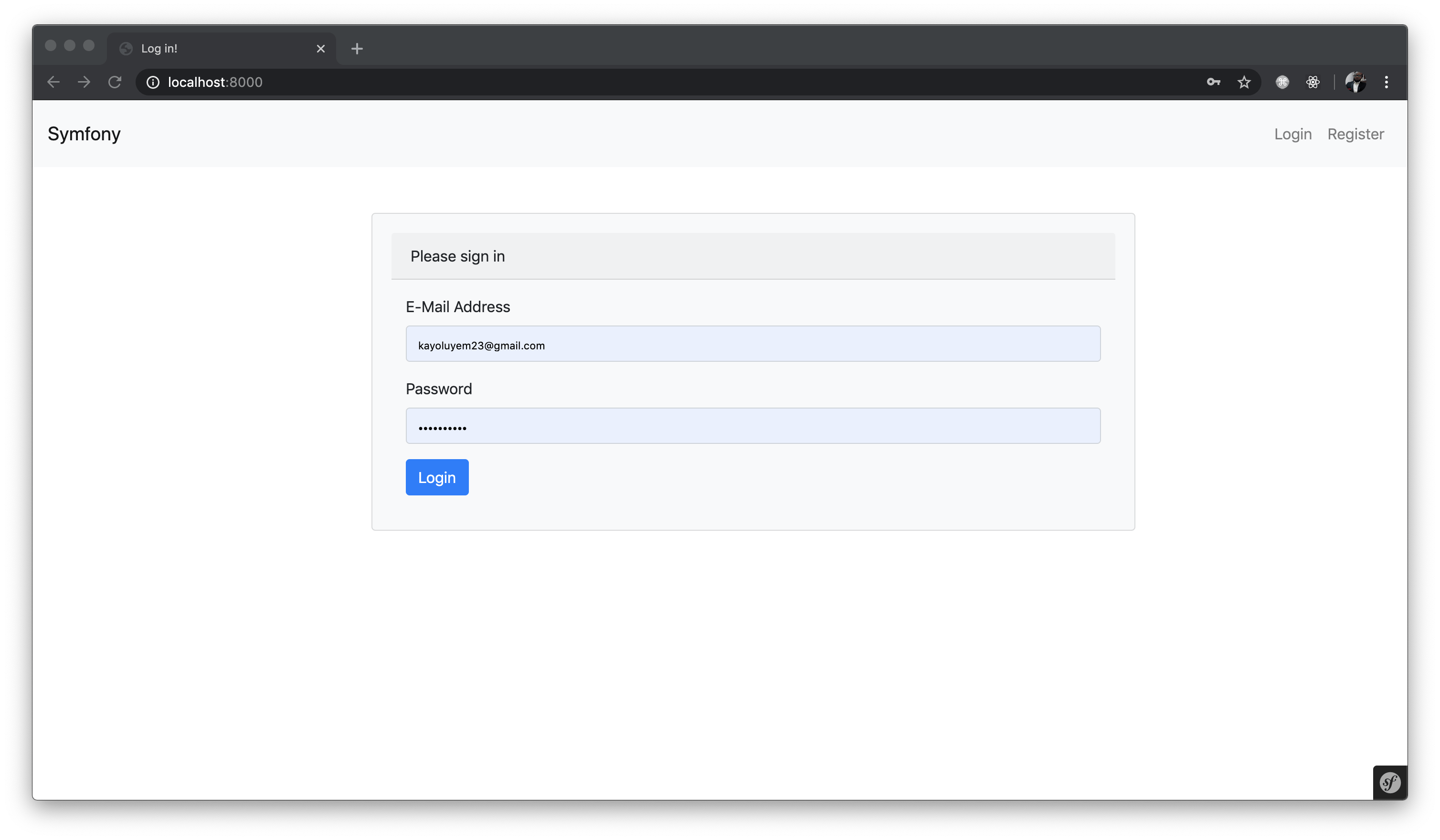Creating your First Symfony App and Adding Authentication