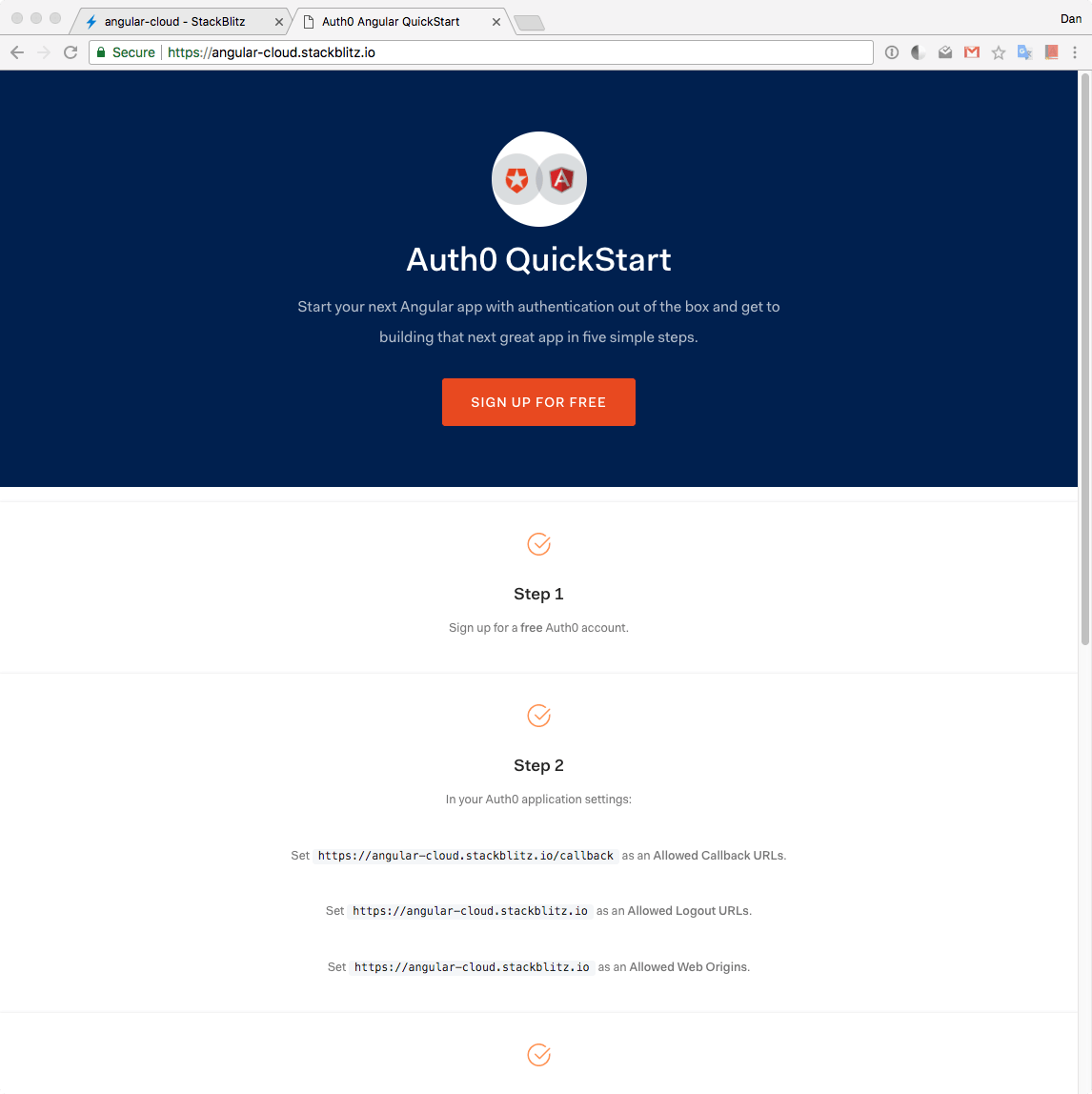 Create Secure Angular Apps in the Cloud with StackBlitz and Auth0