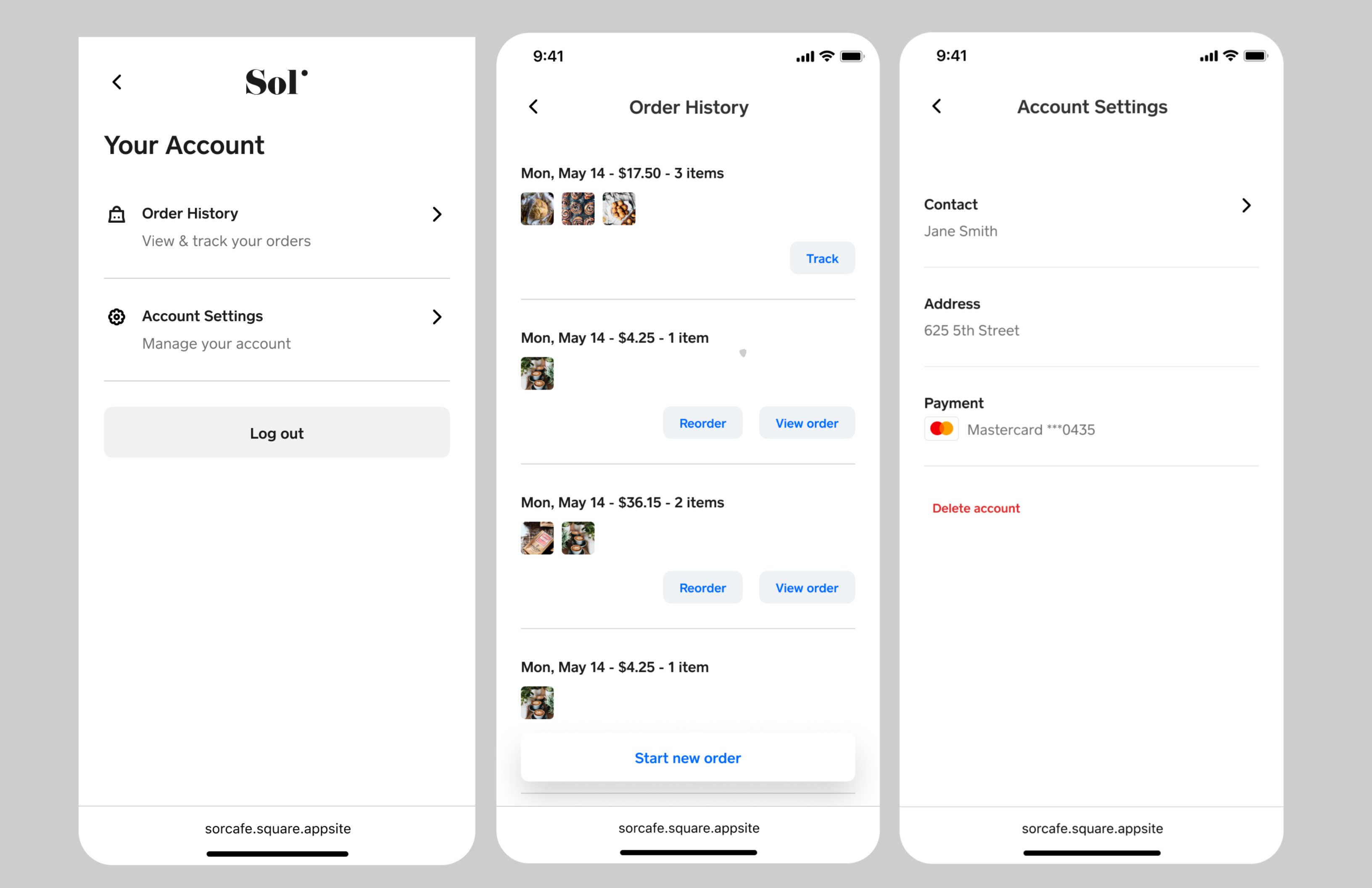 Customer Accounts for Square Online Square Support Center US