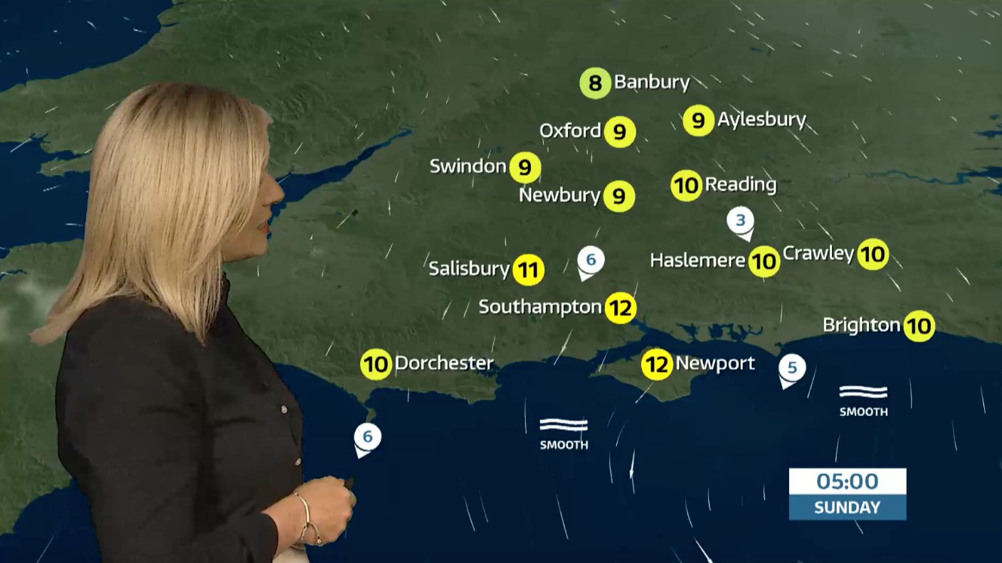 Latest forecast for the west of the ITV Meridian region ITV News Meridian
