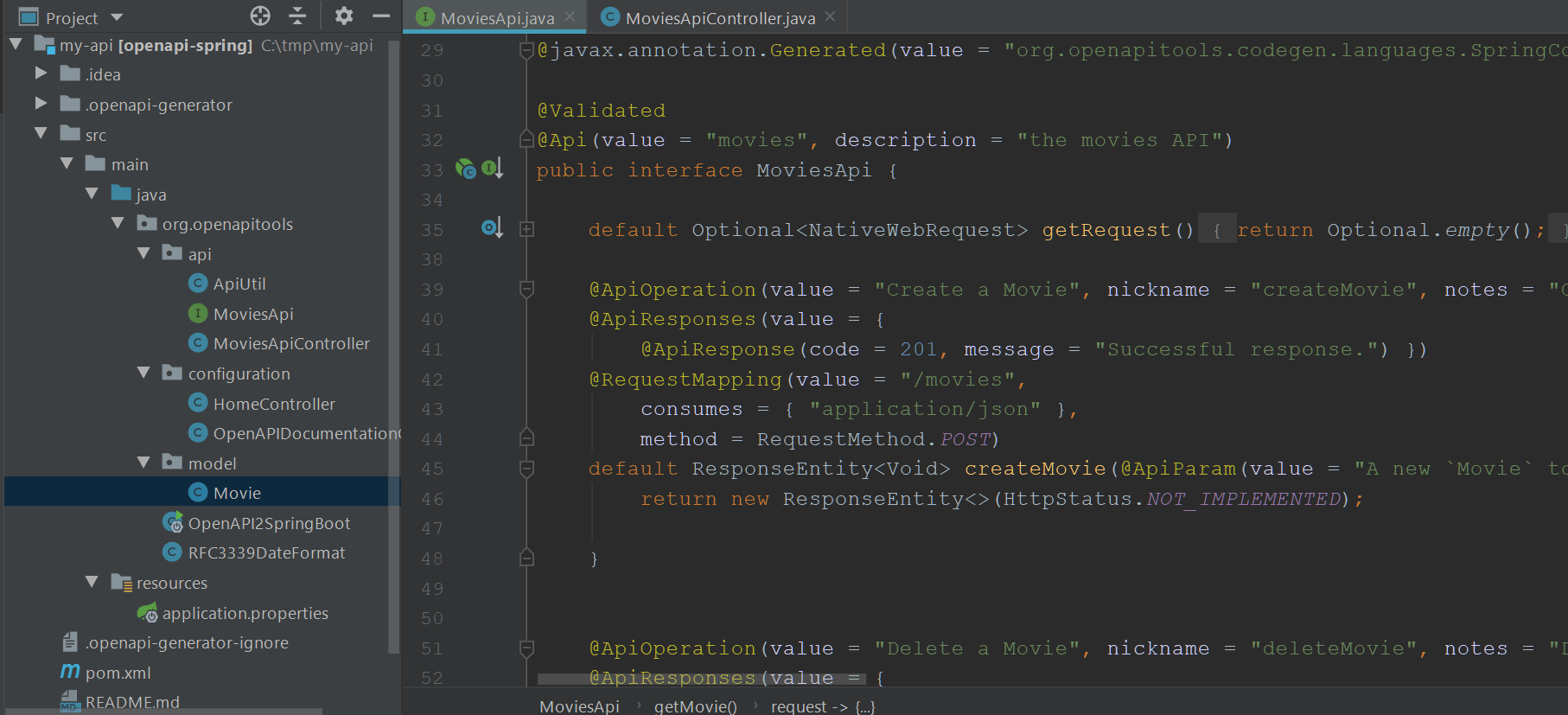 Pêcheur Attendsle excuses openapi generator ensemble professionnel Sont