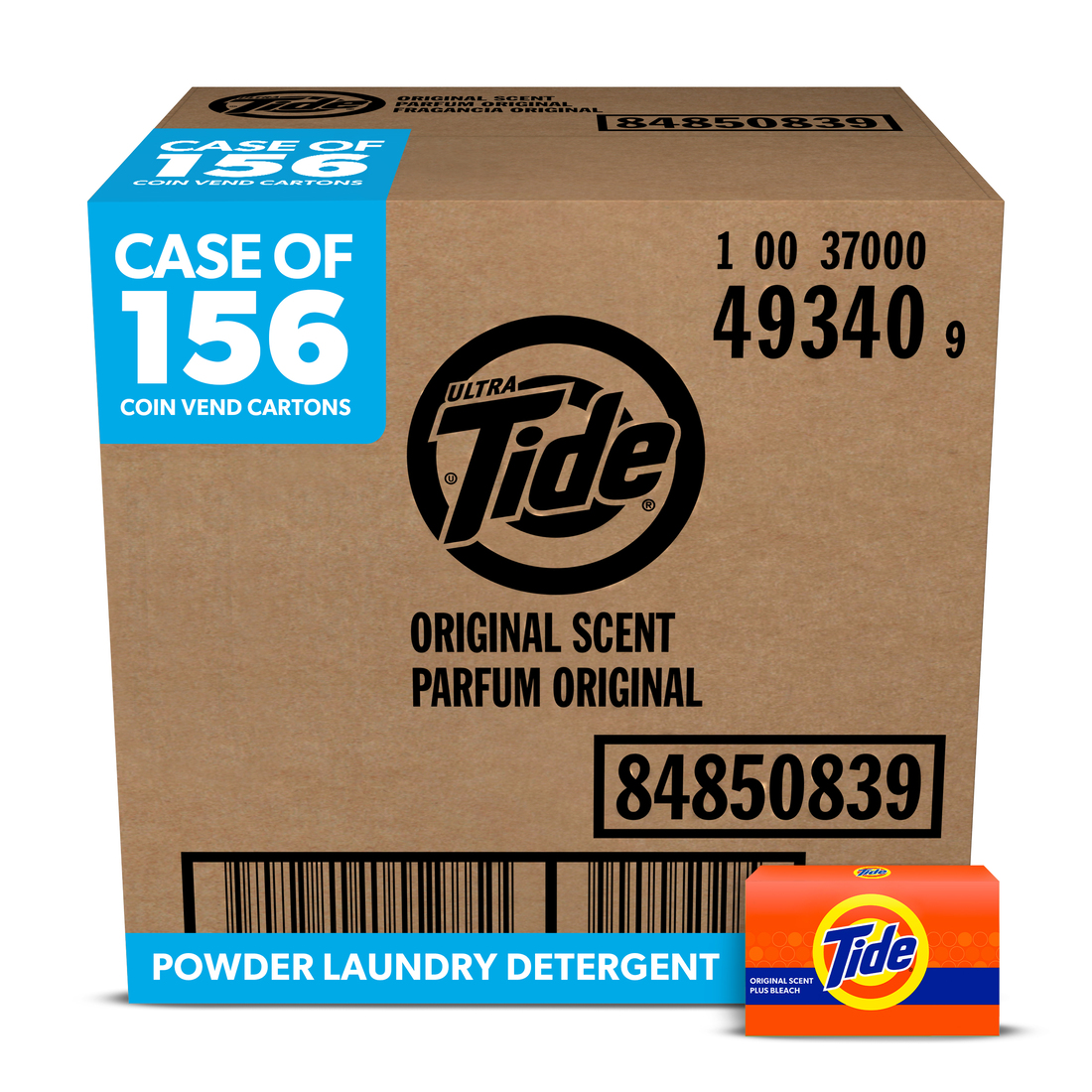 Tide Powder Laundry Detergent Coin Vend P&G Professional
