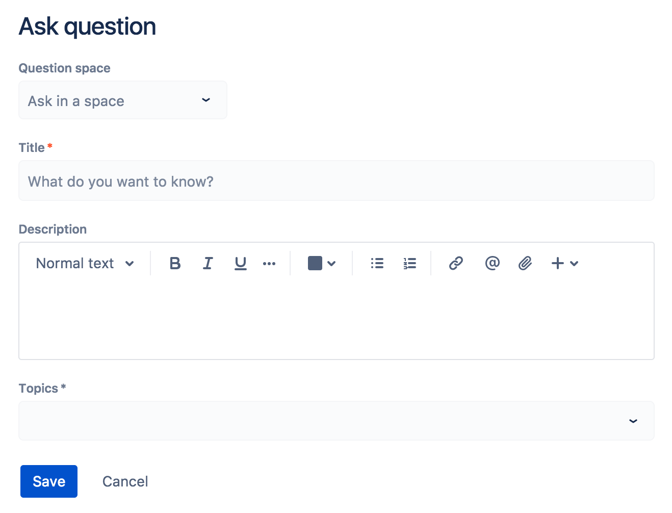 Integrate questions with your spaces Confluence Cloud Atlassian Support