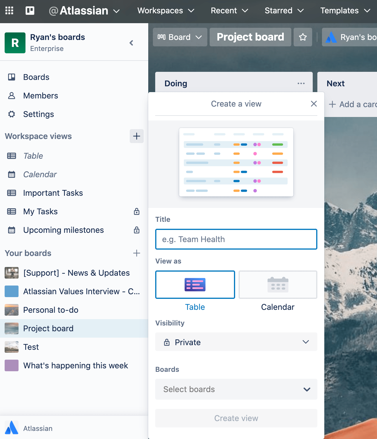 Workspace Views Trello Atlassian Support