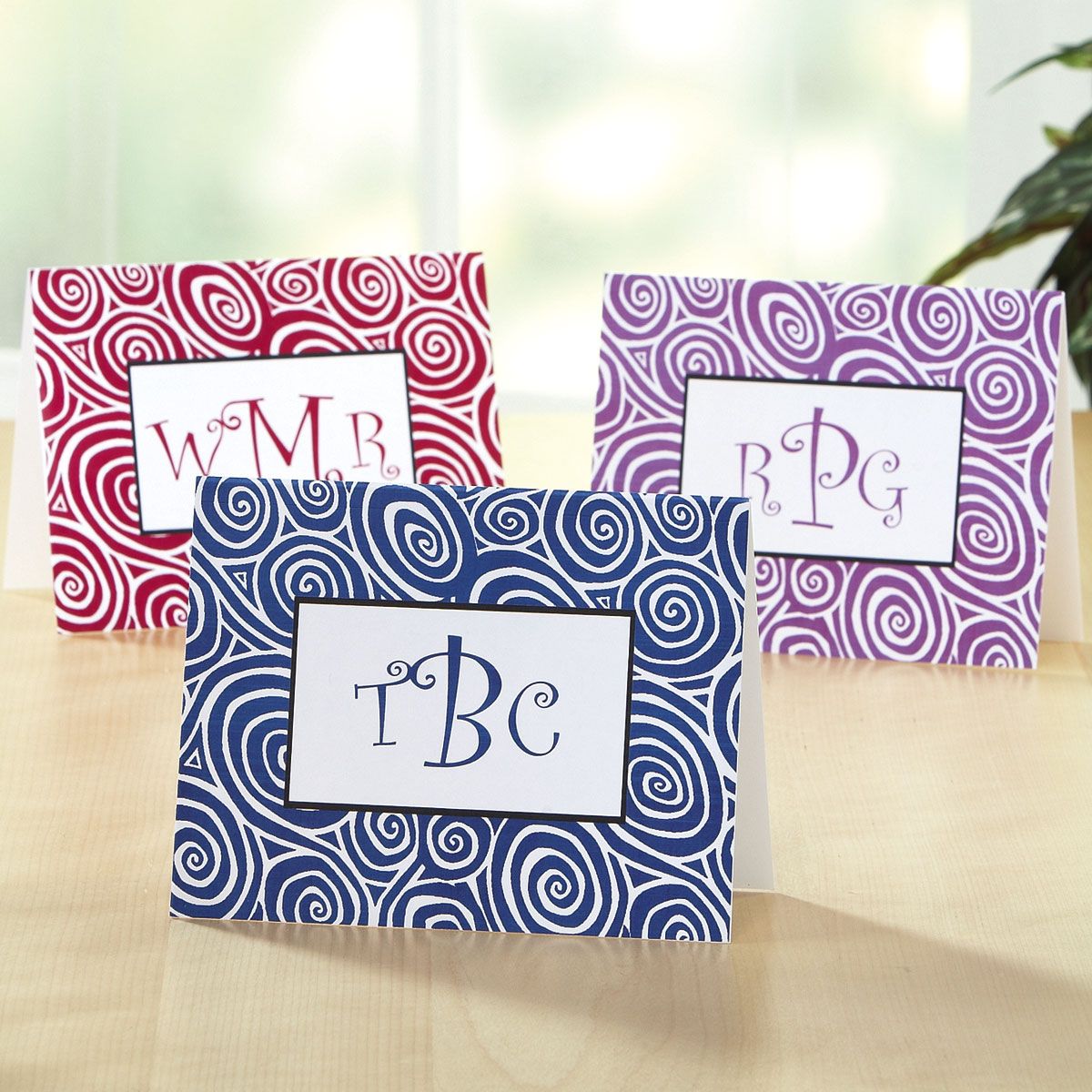 Framed Monogram Personalized Note Cards Current Catalog