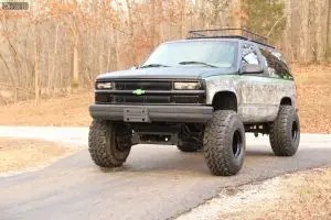 1995 Chevrolet Tahoe with 15x14 -88 Bart Wheels Super Trucker and 37/12