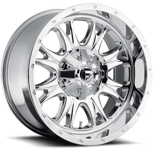 Fuel Throttle 20x10 12 Chrome D51920002650 Custom Offsets